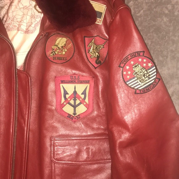 Top Gun | Jackets & Coats | Original Top Gun Leather Flight Bomber ...